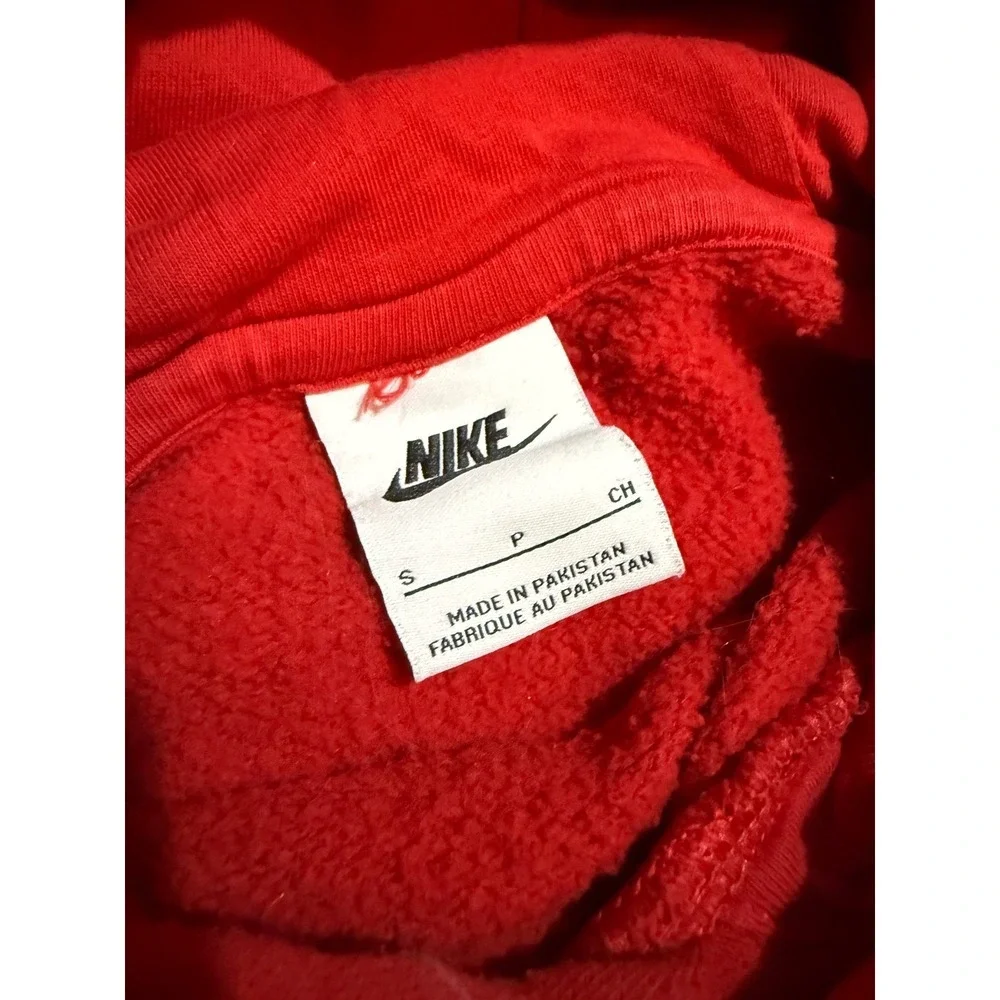 Nike Red Classic Logo Hoodie Sweatshirt Women's Size Small‎